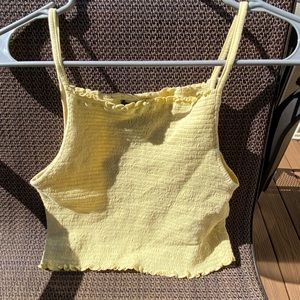 Yellow Crop Top